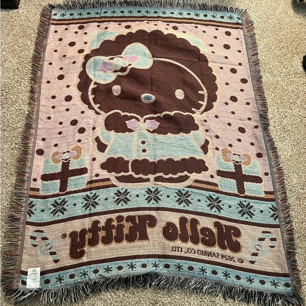 Hello Kitty Festive Throw Blanket